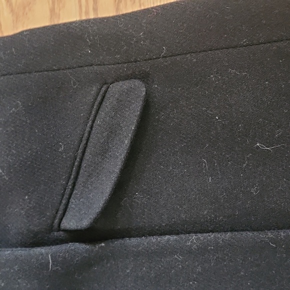 EUC J.Crew Italian Stadium Cloth By Nello Gori Black Women's Coat, Size 4 - Picture 3 of 9